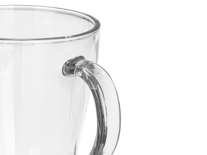 Vivalto Taza Vidrio Good Vibes 370 ml Transparente 12 x 10.3 x 9 cm (Set de 24)