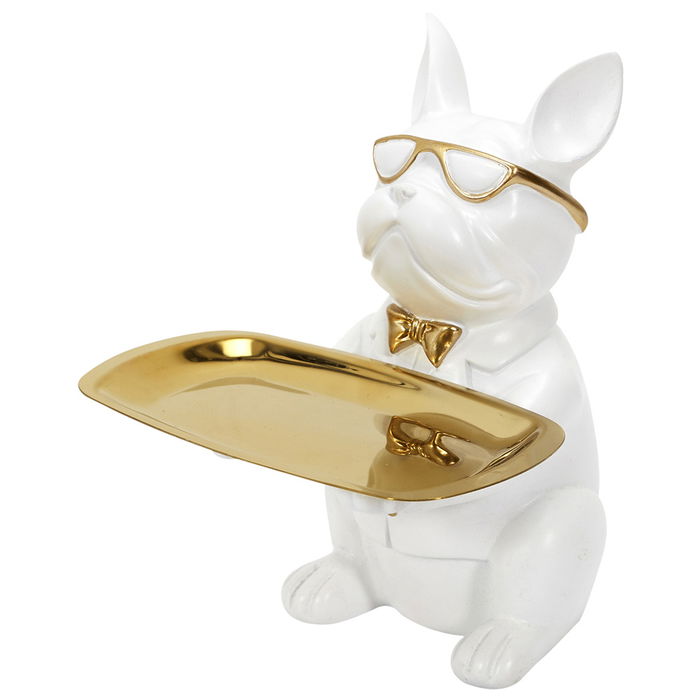 Home Deco Factory Galerie Vaciabolsillos Bulldog Blanco Escultura Decorativa 18x18x22 cm Home Deco Factory Galerie Vaciabolsillos Bulldog Blanco Escultura Decorativa 18x18x22 cm