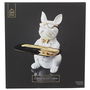 Home Deco Factory Galerie Vaciabolsillos Bulldog Blanco Escultura Decorativa 18x18x22 cm
