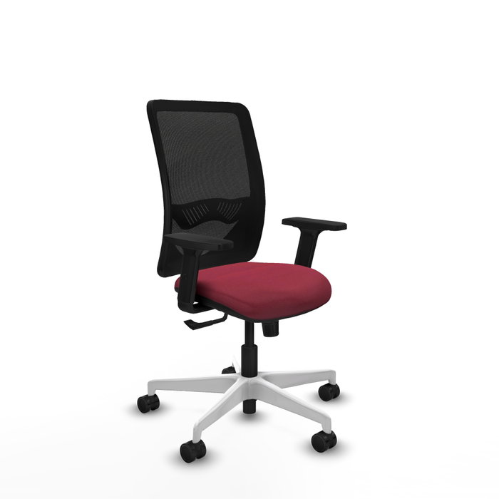 PIQUERAS Y CRESPO Silla de oficina Zulema con mecanismo Sincro, Granate y Negro PIQUERAS Y CRESPO Silla de oficina Zulema con mecanismo Sincro, Granate y Negro