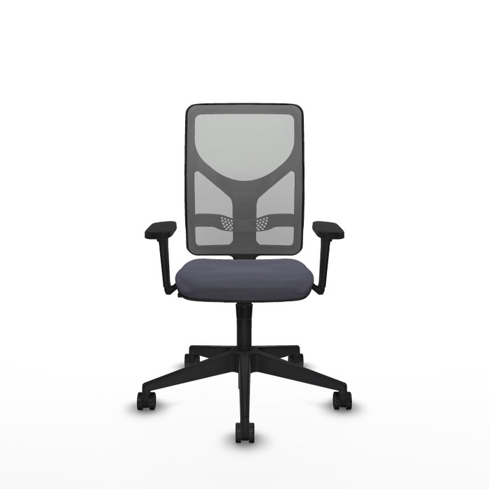 PIQUERAS Y CRESPO Silla de oficina Motilla con mecanismo Sincro, Brazos 3D y Malla Gris