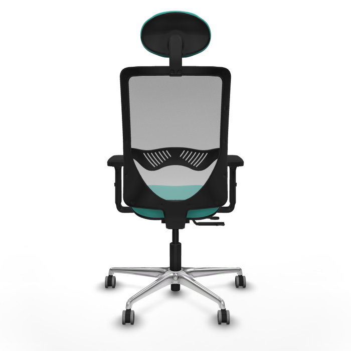 PIQUERAS Y CRESPO Silla de oficina Zulema con mecanismo Sincro/Traslack, Turquesa y Gris PIQUERAS Y CRESPO Silla de oficina Zulema con mecanismo Sincro/Traslack, Turquesa y Gris