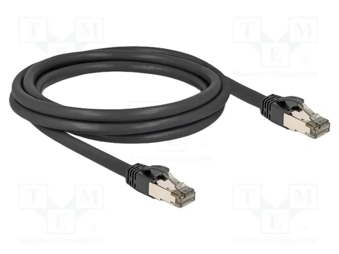 DeLOCK Cable de red RJ45 Cat.6A U/FTP 2 m negro DeLOCK Cable de red RJ45 Cat.6A U/FTP 2 m negro