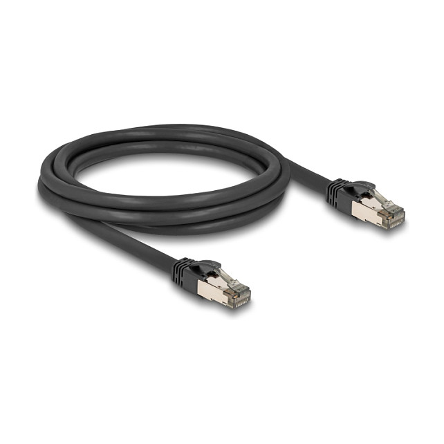 DeLOCK Cable de red RJ45 Cat.6A U/FTP ultraflexible, 2 m, negro