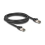 DeLOCK Cable de red RJ45 Cat.6A U/FTP ultraflexible, 2 m, negro