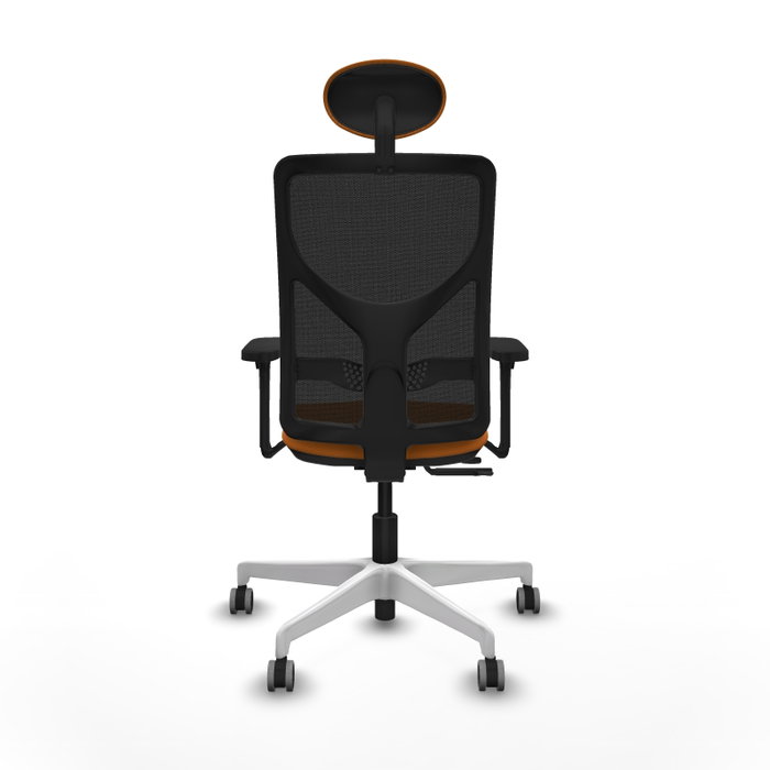 PIQUERAS Y CRESPO Silla de oficina Motilla Naranja y Negro PIQUERAS Y CRESPO Silla de oficina Motilla Naranja y Negro