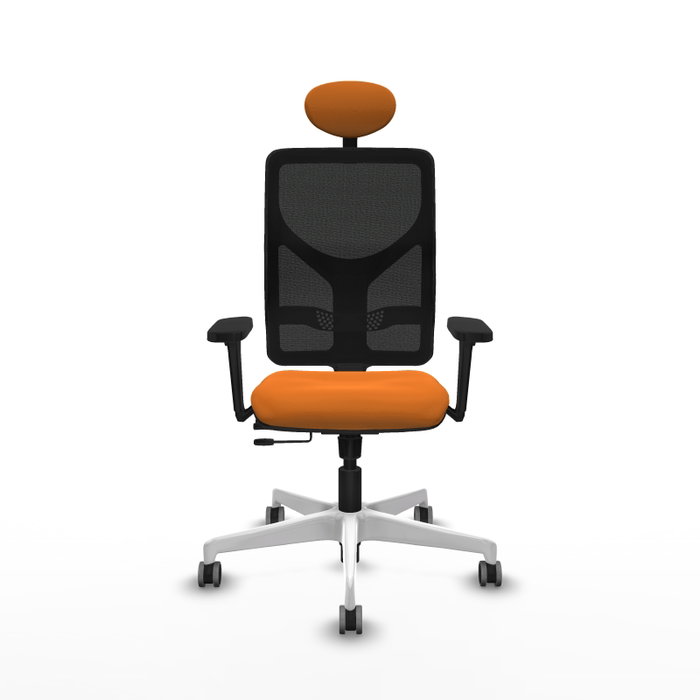 PIQUERAS Y CRESPO Silla de oficina Motilla Naranja y Negro PIQUERAS Y CRESPO Silla de oficina Motilla Naranja y Negro