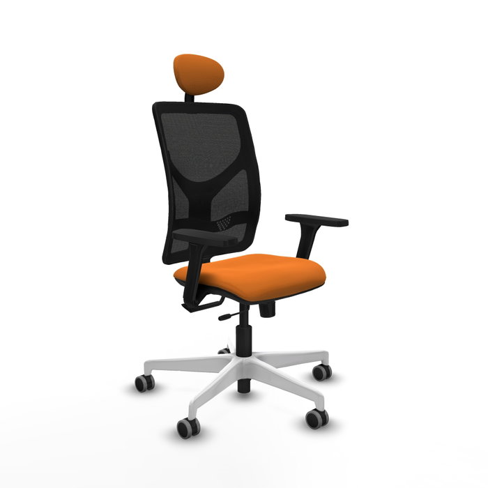 PIQUERAS Y CRESPO Silla de oficina Motilla Naranja y Negro PIQUERAS Y CRESPO Silla de oficina Motilla Naranja y Negro