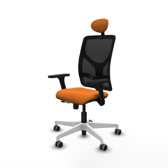 PIQUERAS Y CRESPO Silla de oficina Motilla Naranja y Negro PIQUERAS Y CRESPO Silla de oficina Motilla Naranja y Negro