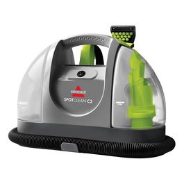Bissell 3861Z SpotClean C2 Fleckenreiniger Aspiradora de Tambor Sin Bolsa 370 W 16900 Pa para Alfombra y Tapicería Negro/Verde/Gris