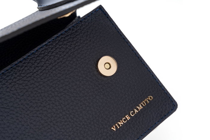 Vince Camuto Parma - Bolso Azul Marino de Piel de Polivinilo