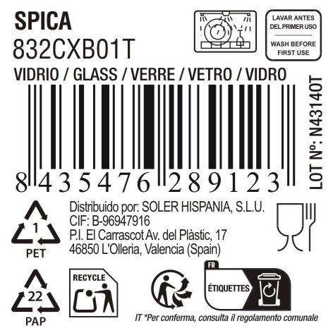 La Mediterranea Vaso Spica 290cc Azul