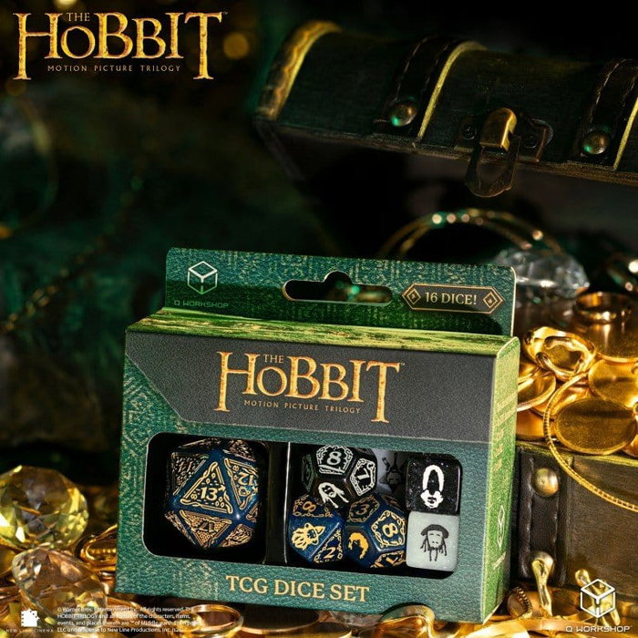 Q Workshop El Hobbit TCG Set de 16 Dados Aether Vale