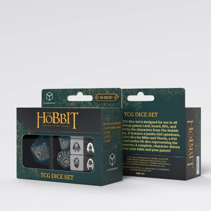 Q Workshop El Hobbit TCG Set de 16 Dados Aether Vale
