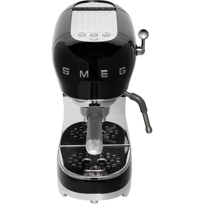 Smeg ECF02BLEU Cafetera Espresso Negro Alto Brillo Smeg ECF02BLEU Cafetera Espresso Negro Alto Brillo