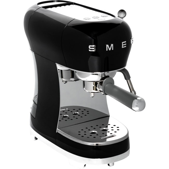 Smeg ECF02BLEU Cafetera Espresso Negro Alto Brillo Smeg ECF02BLEU Cafetera Espresso Negro Alto Brillo