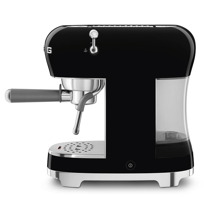 Smeg ECF02BLEU Cafetera Espresso Negro Brillante Smeg ECF02BLEU Cafetera Espresso Negro Brillante