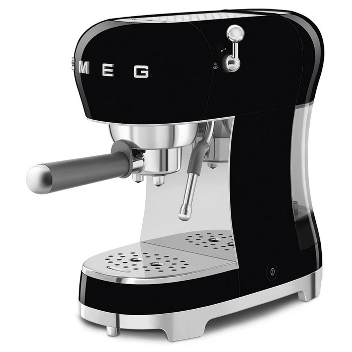 Smeg ECF02BLEU Cafetera Espresso Negro Brillante Smeg ECF02BLEU Cafetera Espresso Negro Brillante