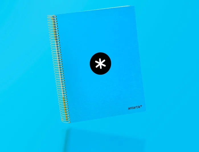 Antartik Cuaderno Espiral A4 Tapa Forrada 120 Hojas 90g Azul