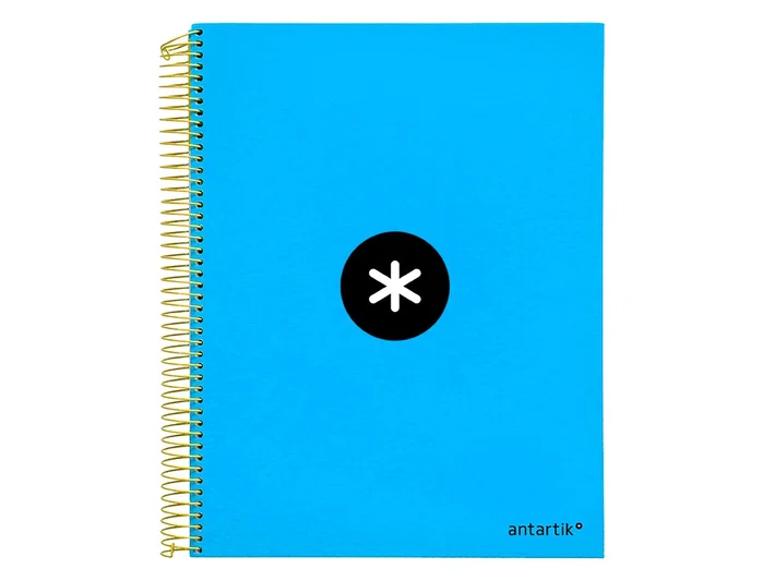 Antartik Cuaderno Espiral A4 Tapa Forrada 120 Hojas 90g Azul