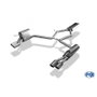 Fox Silencioso Trasero para Mercedes E-Klasse W211 Limousine (Derecha-Izquierda) - FXMB042004-068 - Colas Pulidas Acabado Plateado Brillante