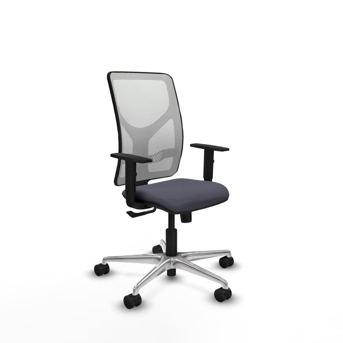 PIQUERAS Y CRESPO Silla de oficina Motilla con mecanismo Sincro, Gris oscuro y Blanco PIQUERAS Y CRESPO Silla de oficina Motilla con mecanismo Sincro, Gris oscuro y Blanco