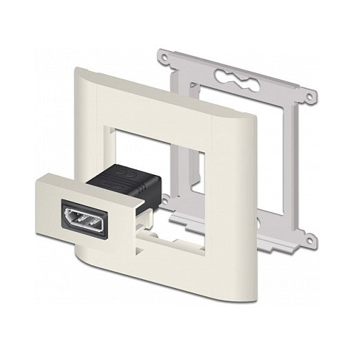 DeLOCK Módulo Easy 45 DisplayPort recto 22,5 x 45 mm Negro
