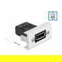 DeLOCK Easy 45 Adaptador DisplayPort recto 22.5 x 45 mm, Negro, 38.5 mm