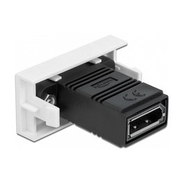 DeLOCK Easy 45 Adaptador DisplayPort recto 22.5 x 45 mm, Negro, 38.5 mm