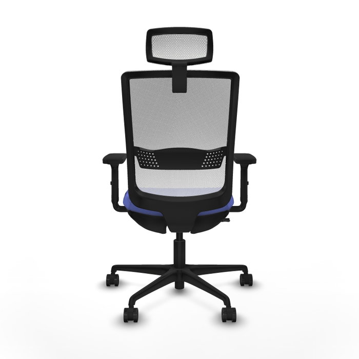 PIQUERAS Y CRESPO Silla de oficina Haches Azul claro/Blanco