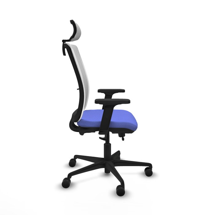 PIQUERAS Y CRESPO Silla de oficina Haches Azul claro/Blanco