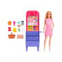 Barbie Muñeca Barbie Malibu En El Mercado JCT05 Mattel con Puesto de Comestibles y 11 Accesorios