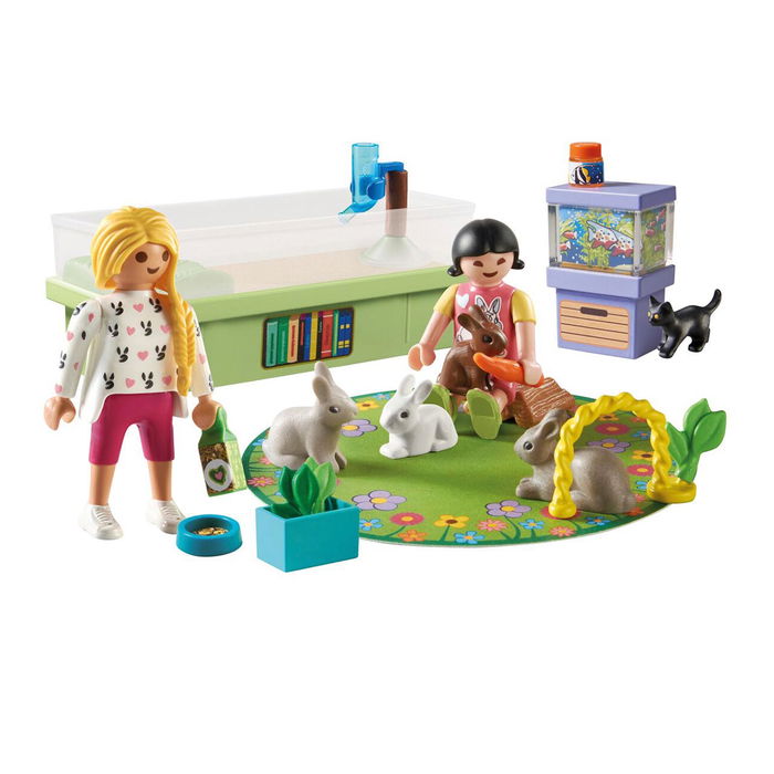 Playmobil Starter Pack Familia De Conejos 71753 Juguete Niños +4 Años