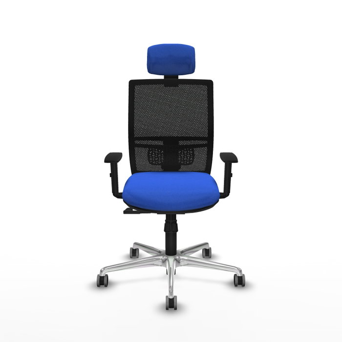 PIQUERAS Y CRESPO Silla de oficina Yunquera Azul con Malla Negra PIQUERAS Y CRESPO Silla de oficina Yunquera Azul con Malla Negra