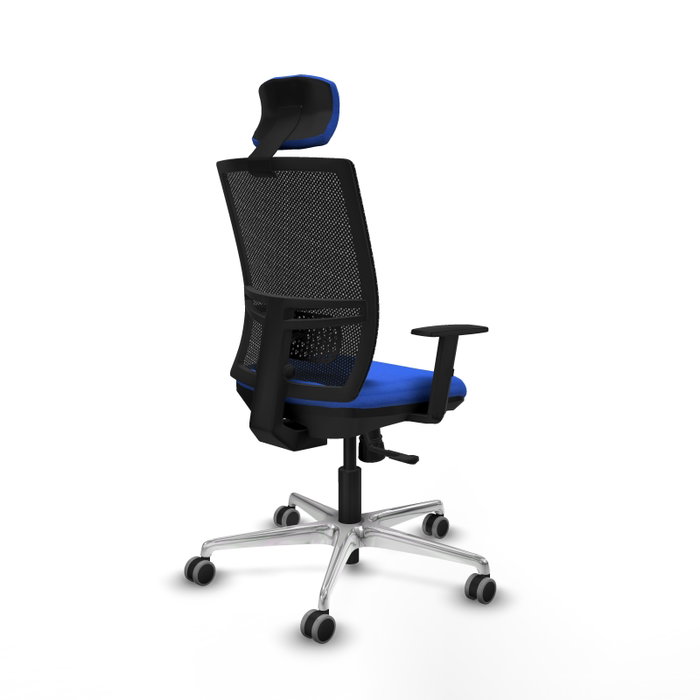 PIQUERAS Y CRESPO Silla de oficina Yunquera Azul con Malla Negra PIQUERAS Y CRESPO Silla de oficina Yunquera Azul con Malla Negra