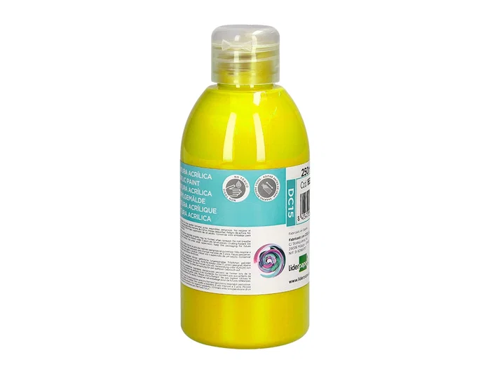 Liderpapel Pintura acrilica amarillo 250 ml Liderpapel Pintura acrilica amarillo 250 ml