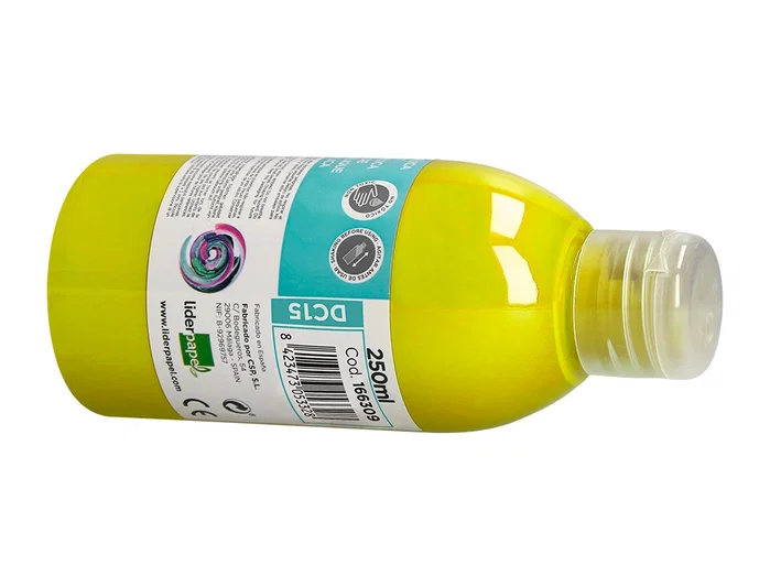 Liderpapel Pintura acrilica amarillo 250 ml Liderpapel Pintura acrilica amarillo 250 ml