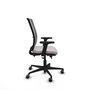 PIQUERAS Y CRESPO Silla de oficina Haches con mecanismo Sincro/Traslack, Blanco/Gris