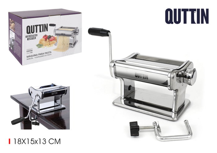 Quttin Máquina para Pasta de Acero Inoxidable, Pack de 6 Unidades Quttin Máquina para Pasta de Acero Inoxidable, Pack de 6 Unidades