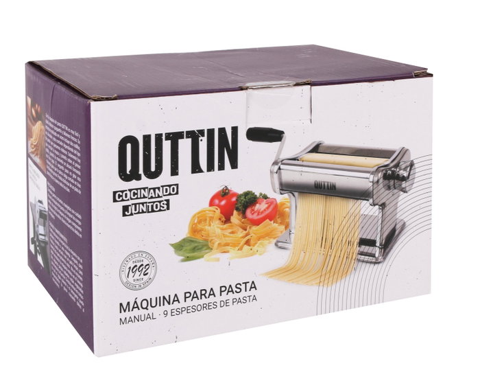 Quttin Máquina para Pasta de Acero Inoxidable, Pack de 6 Unidades