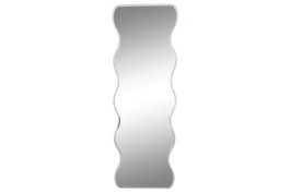 DKD Home Decor Espejo Irregular Blanco de Hierro y Cristal
