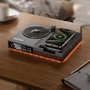 Kienzle Despertador Digital con Altavoz Bluetooth y Cargador Inalámbrico Negro