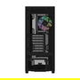 Thermaltake S380 TG ARGB - Torre Media ATX para PC Gaming, Cristal Templado, Color Negro, Factor de Forma ATX, EATX, micro-ATX, Mini-ITX, Gestión de Cables, 7 Ranuras, 2 Bahías 3.5"