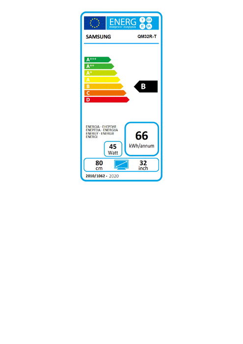 Samsung QM32R-T 32" FHD 1920x1080 Pantalla Táctil Wifi Negro 8ms 60Hz