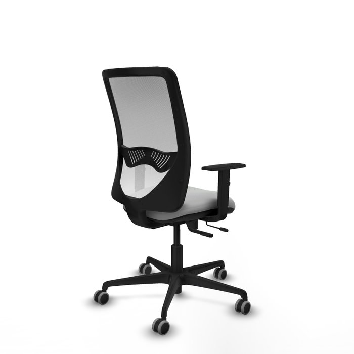 PIQUERAS Y CRESPO Silla de oficina Zulema con mecanismo Sincro/Traslack, Gris claro y Blanco PIQUERAS Y CRESPO Silla de oficina Zulema con mecanismo Sincro/Traslack, Gris claro y Blanco