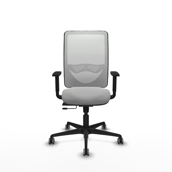 PIQUERAS Y CRESPO Silla de oficina Zulema con mecanismo Sincro/Traslack, Gris claro y Blanco PIQUERAS Y CRESPO Silla de oficina Zulema con mecanismo Sincro/Traslack, Gris claro y Blanco