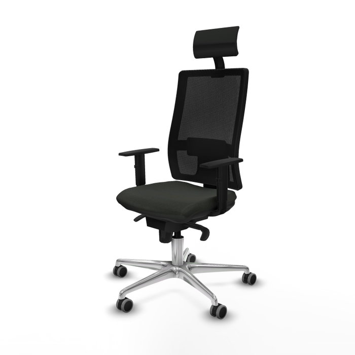 PIQUERAS Y CRESPO Silla de oficina Horna con mecanismo Sincro, Negro