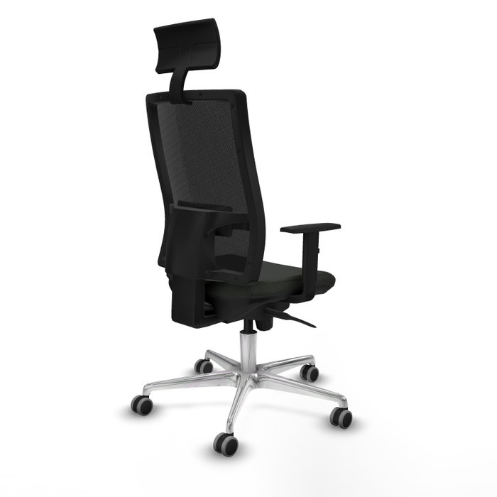PIQUERAS Y CRESPO Silla de oficina Horna con mecanismo Sincro, Negro