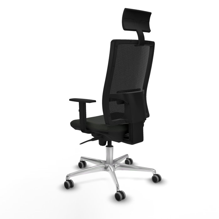 PIQUERAS Y CRESPO Silla de oficina Horna con mecanismo Sincro, Negro