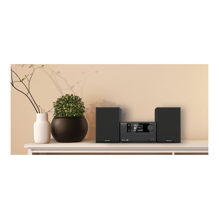Kenwood M-725DAB Microcadena Bluetooth DAB+ con CD, Radio FM, USB, Negro